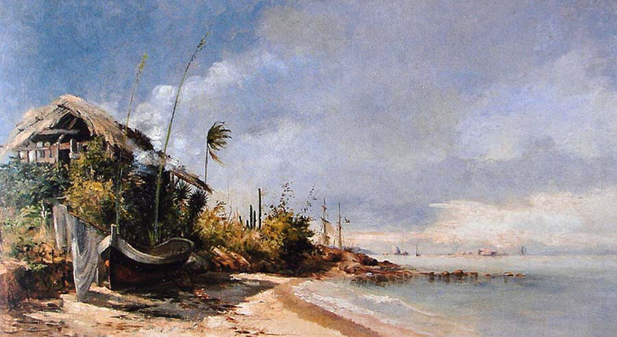 beach on the coast in sao domingos
